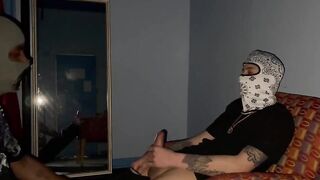 Masked Uber Papi Annihilates Fat Ass Creampie Flood