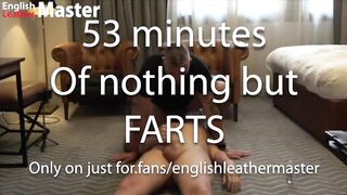 Chubby Daddy Farts Destroy Face Worshippers Gushing Cum Load