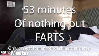 Chubby Daddy Farts Destroy Face Worshippers Gushing Cum Load