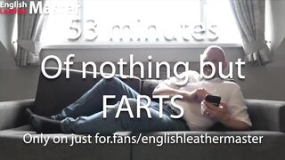 Chubby Daddy Farts Destroy Face Worshippers Gushing Cum Load