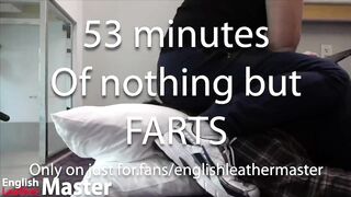 Chubby Daddy Farts Destroy Face Worshippers Gushing Cum Load