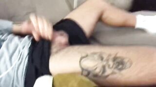 Huge Ass Amateur Jerks Till Gushing Gay Cum Explosion