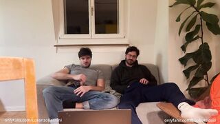 Straight Bro Crushes Gay Bestie's Huge Dick Gushing Cumshot