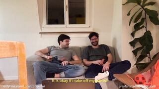 Straight Bro Crushes Gay Bestie's Huge Dick Gushing Cumshot