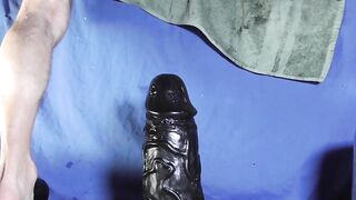 Firm Master Dildo Destroys Hole Gushing Cum Explosion