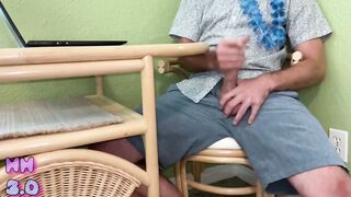 StepMom Nude Laptop Drenched By Hung Jock Cum Explosion