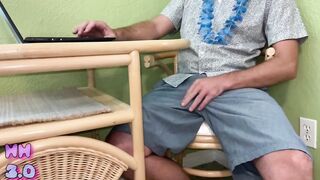 StepMom Nude Laptop Drenched By Hung Jock Cum Explosion