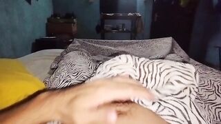 Daddy's Huge Uncut Cock Gushes Massive Cum For Your Swallow