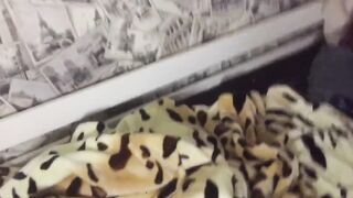 Gushing Cum Tsunami Destroys Soft Gay Fur Mink Blanket