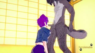Campbuddy Yoichi gets railed raw by a hungry wolf furry