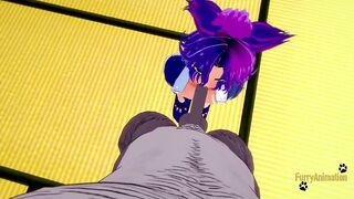 Campbuddy Yoichi gets railed raw by a hungry wolf furry