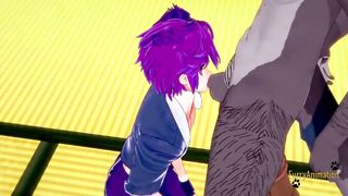 Campbuddy Yoichi gets railed raw by a hungry wolf furry