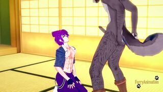 Campbuddy Yoichi gets railed raw by a hungry wolf furry