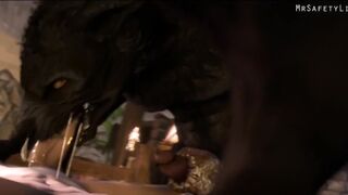Furry Wolf x You gets your throat wrecked with that big cock