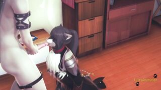 Zhongli Gets Gaped Hard by a Hung Fursuit Twink