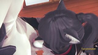 Zhongli Gets Gaped Hard by a Hung Fursuit Twink