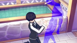 Kirito's bareback creampie ruined by tight twink ass