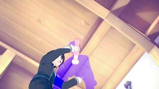 Kirito's bareback creampie ruined by tight twink ass