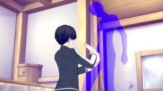 Kirito's bareback creampie ruined by tight twink ass