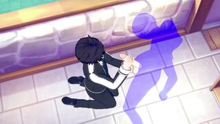 Kirito's bareback creampie ruined by tight twink ass
