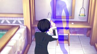 Kirito's bareback creampie ruined by tight twink ass