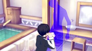 Kirito destroyed in brutal cumshot blowjob by twink