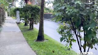 Twink Jhair Puentes huge dick gets destroyed in handjob heaven