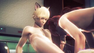 Asuka The Femboy Gets Stuffed Full Of Sticky Creampie