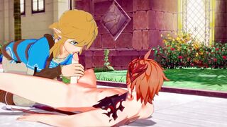 Link gets his face wrecked with Tartaglia’s thick cock raw uncut