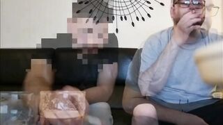 Straight best friend seduced into a wild gay blowjob