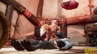Tripple P Ayasz gets wrecked rough gay vulpera fucked