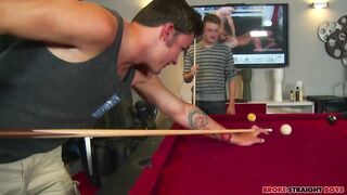 Straight Guys Get Gangbanged After Pool Game