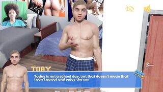 Thick heavy stream fills his tight twink hole destroyed