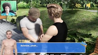 Thick heavy stream fills his tight twink hole destroyed