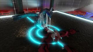 Lugia destroys Yveltal 69 dom while cum inflates gay belly raw animation
