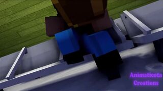 Minecraft Gay Dick Fucked in Metro Deepthroat Cum Swallow