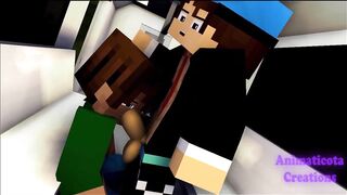 Minecraft Gay Dick Fucked in Metro Deepthroat Cum Swallow