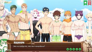 Swimming Trunk Competition ends with wet cut twink blowjobs