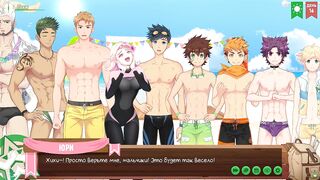 Swimming Trunk Competition ends with wet cut twink blowjobs