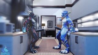 Kaito gets his monster cock destroyed by Korozar’s growing muscle