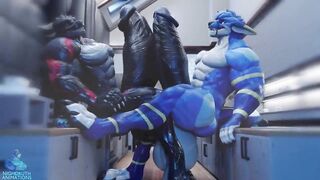 Kaito gets his monster cock destroyed by Korozar’s growing muscle