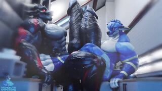 Kaito gets his monster cock destroyed by Korozar’s growing muscle