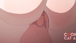 Twink takes charge of his bulky muscle hunk raw bareback anal creampie