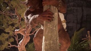 Big Lion Cums Deep Inside Minotaur Grok Raw Furry Gay Rampage