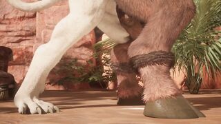 Big Lion Cums Deep Inside Minotaur Grok Raw Furry Gay Rampage