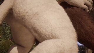 Big Lion Cums Deep Inside Minotaur Grok Raw Furry Gay Rampage