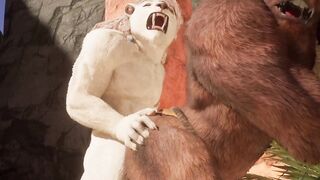 Big Lion Cums Deep Inside Minotaur Grok Raw Furry Gay Rampage