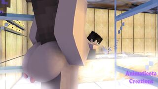 Jenny Gets Destroyed In The Shower Minecraft Hentai Animation