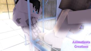 Jenny Gets Destroyed In The Shower Minecraft Hentai Animation