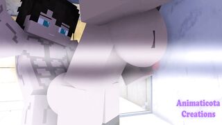 Jenny Gets Destroyed In The Shower Minecraft Hentai Animation